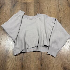 Zara Taupe Knit sweater‎ crop